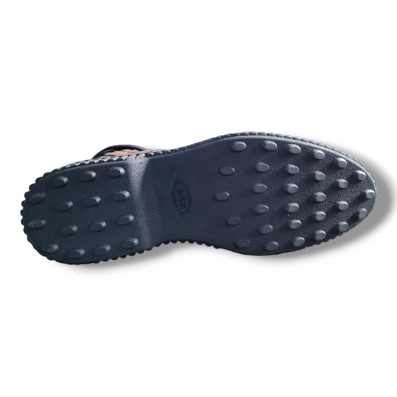 Tod's Diamond Quilted Lace-up Boot In Black Multi Size 34.5 (US 4.5) - Picture 7 of 16